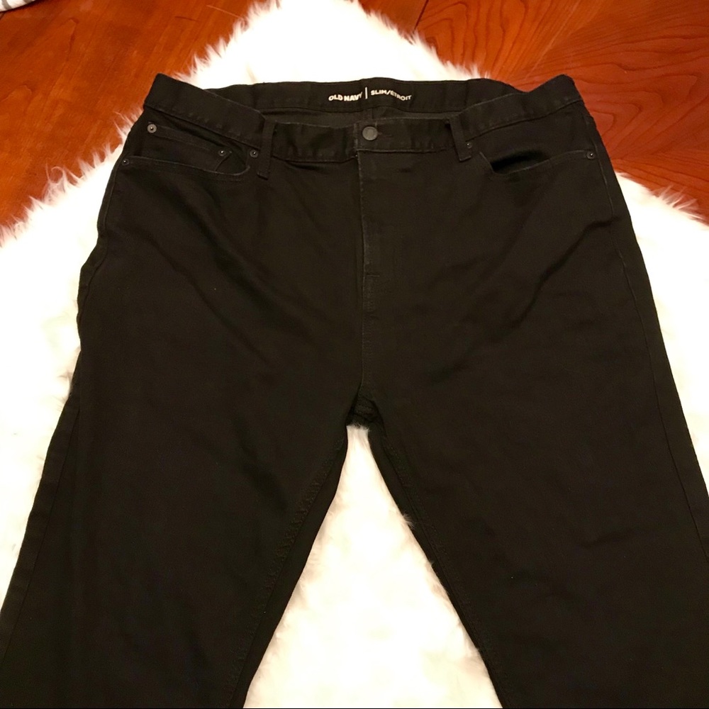 EUC Old Navy Slim Fit Black Jeans 38x32